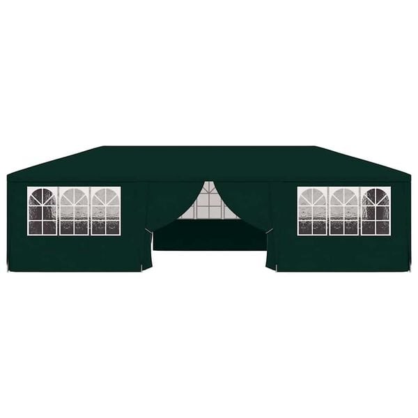 vidaXL Professional Party Tent with Side Walls 4x9 m Green 90 g/m?