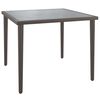 vidaXL Garden Table Grey 48x48x37 cm Steel