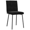 vidaXL Dining Chairs 2 pcs Black Velvet