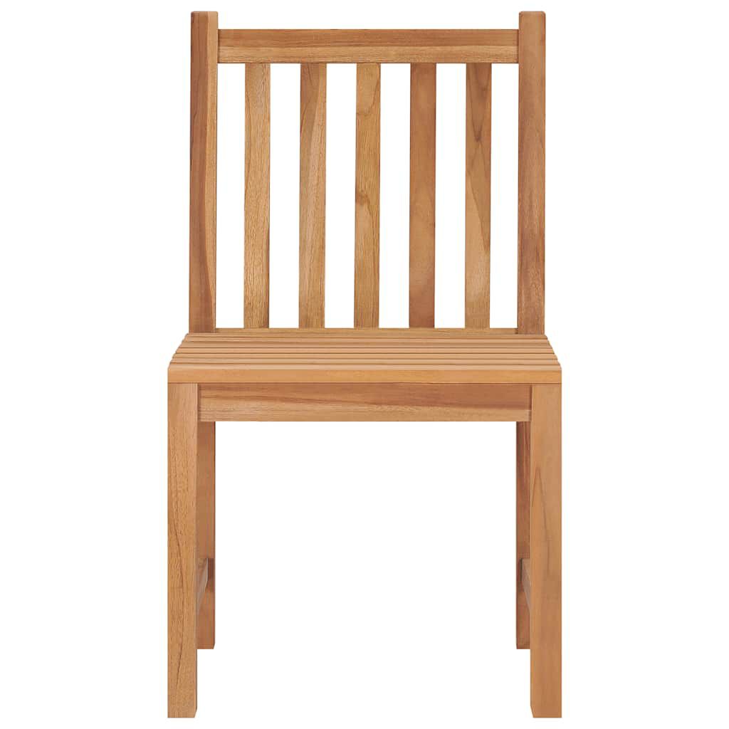 vidaXL Garden Chairs 4 pcs with Cushions Solid Teak Wood