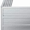 vidaXL Garden Raised Bed 100x100x45 cm Galvanized Steel Silver