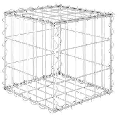 vidaXL Cube Gabion Raised Bed Steel Wire 30x30x30 cm