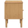vidaXL Bedside Cabinet SENJA Rattan Look Brown 40x35x48 cm Solid Wood Pine