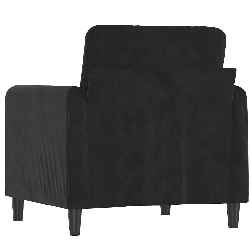 vidaXL Sofa Chair Black 60 cm Velvet