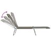 vidaXL Folding Sun Loungers 2 pcs Steel and Fabric Grey