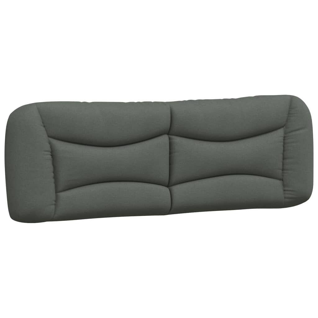 vidaXL Headboard Cushion Dark Grey 152 cm Queen Fabric