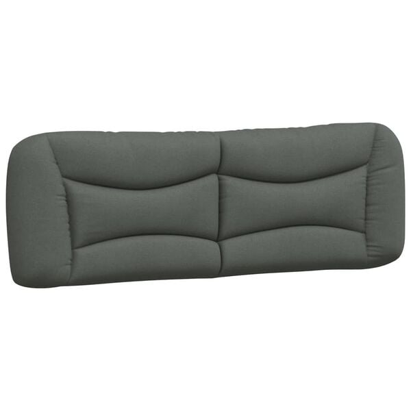 vidaXL Headboard Cushion "Hvar" Dark Grey 152 cm Queen Fabric