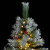 vidaXL Artificial Hinged Christmas Tree 150 LEDs 120 cm