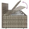 vidaXL 6 Piece Garden Lounge Set with Cushions Grey Poly Rattan