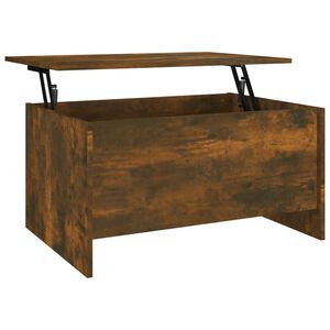vidaXL Coffee Table Smoked Oak 80x55.5x41.5 cm Engineered Wood