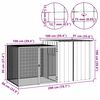 vidaXL Chicken Cage Grey 200x91x100 cm Galvanised Steel
