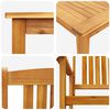 vidaXL Garden Dining Set 3 pcs Brown Solid acacia wood