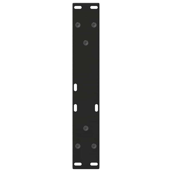 vidaXL Coffee Table Legs V-Shape 2 pcs Black 28x(42-43.3) cm Steel