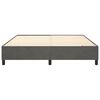 vidaXL Box Spring Bed Frame Dark Grey King Velvet (US Only)