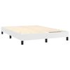 vidaXL Box Spring Bed Frame White Full Faux Leather (US Only)