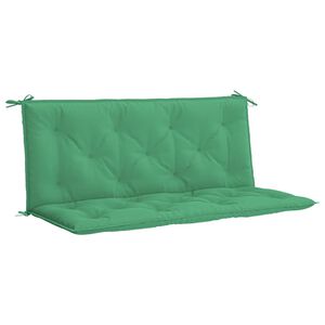 vidaXL Garden Bench Cushion Green 120x(50+50)x7cm Oxford Fabric