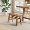 vidaXL Bench Natural 100 x 29 x 43.5 cm Solid Teak Wood