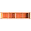 vidaXL Garden Planter Wax Brown 150x31x31 cm Solid Wood Pine