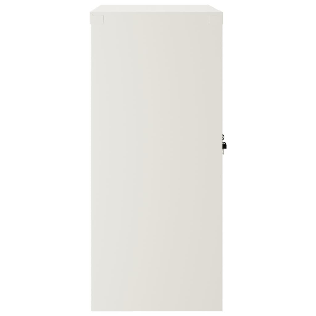 vidaXL File Cabinet White 90x40x90 cm Steel
