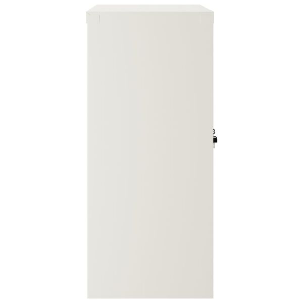 vidaXL File Cabinet White 90x40x90 cm Steel
