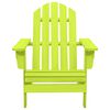 vidaXL Garden Adirondack Chair Solid Fir Wood Green