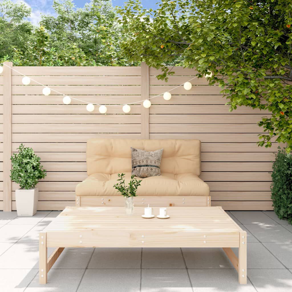 vidaXL 2 Piece Garden Lounge Set with Cushions Solid Wood
