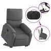 vidaXL Stand up Massage Recliner Chair Dark Grey Fabric