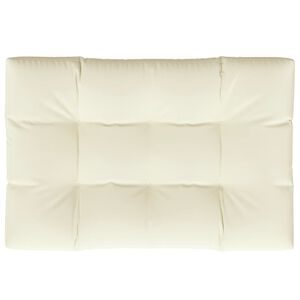 vidaXL Pallet Cushion Cream 120x80x12 cm Fabric