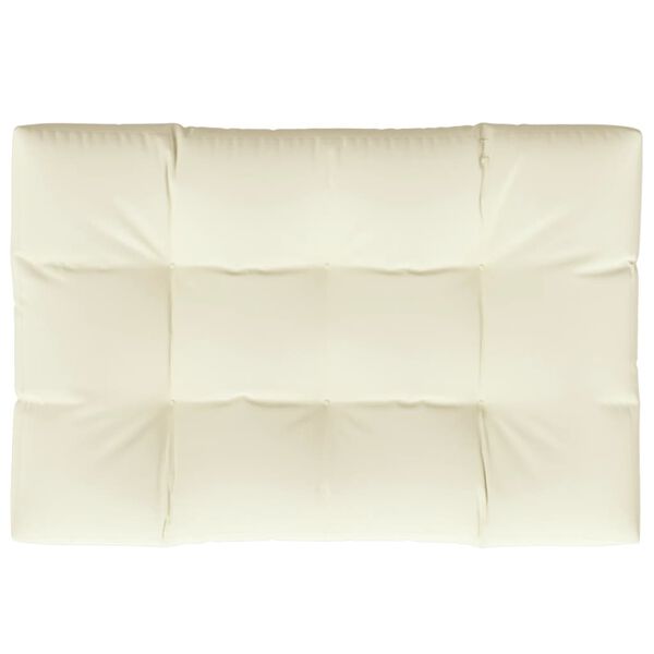 vidaXL Pallet Cushion Cream 120x80x12 cm Fabric