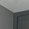 vidaXL TV Cabinet Anthracite 105x35x52 cm Steel and Glass
