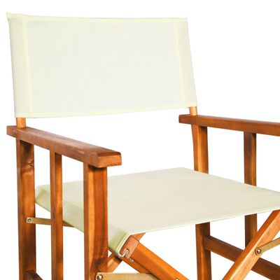 vidaXL Director's Chair Solid Acacia Wood