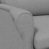 vidaXL Armchair Light grey 76 x 94 x 102 cm Fabric