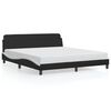 vidaXL Bed Frame "Dover" Black and White 183x213 cm Faux Leather