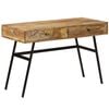 vidaXL Writing Desk with Drawers Solid Mango Wood 110x50x76 cm
