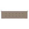 vidaXL Garden Bench Cushion Taupe 180x50x4 cm Oxford Fabric