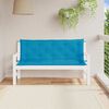 vidaXL Garden Bench Cushion Light Blue 150x(50+50)x7cm Oxford Fabric