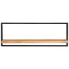 vidaXL Wall Shelves 2 pcs 100x24x35 cm Solid Wood Acacia and Steel