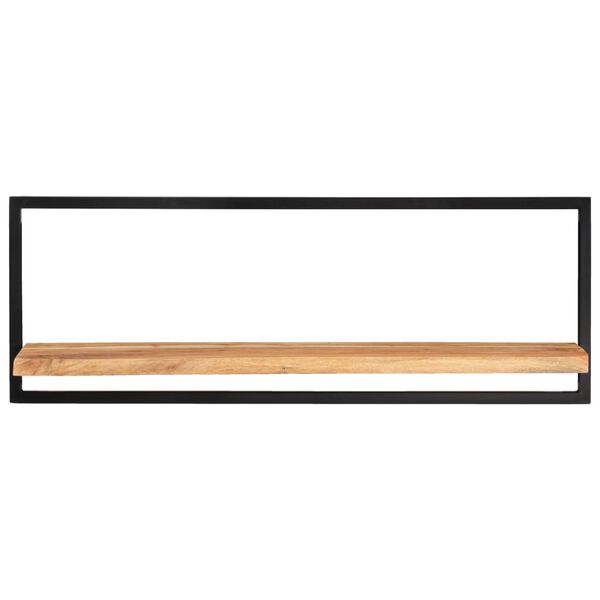 vidaXL Wall Shelves 2 pcs 100x24x35 cm Solid Wood Acacia and Steel