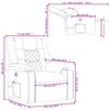 vidaXL Electric Massage Recliner Chair Cream Faux Leather