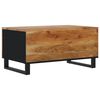 vidaXL Coffee Table 80x50x40 cm Solid Wood Acacia&Engineered Wood