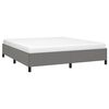 vidaXL Bed Frame without Mattress Dark Grey 193x203 cm King Fabric