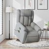 vidaXL Stand up Massage Recliner Chair Light Grey Fabric