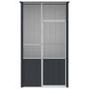 vidaXL Bird Cage Anthracite 115x78x200 cm Galvanised Steel