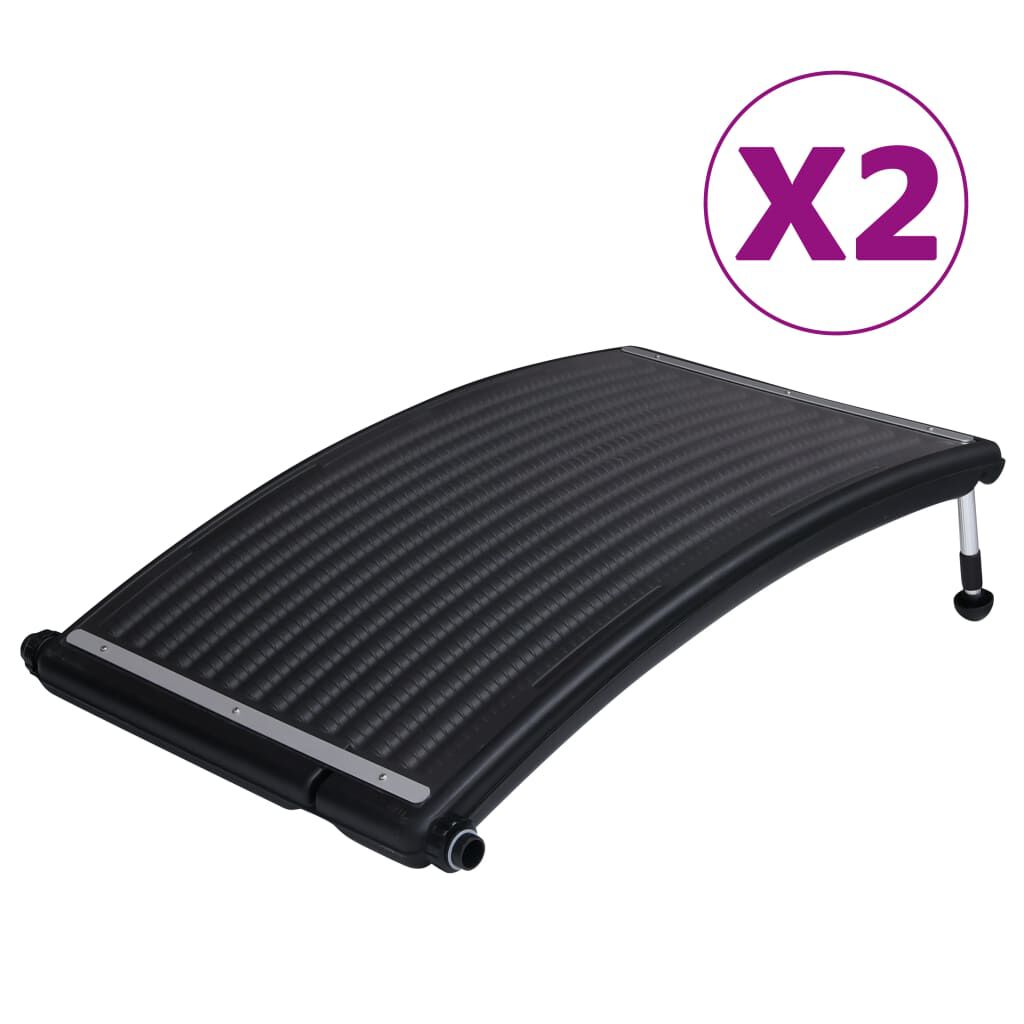 vidaXL Curved Pool Solar Heating Panels 2 pcs 110x65 cm