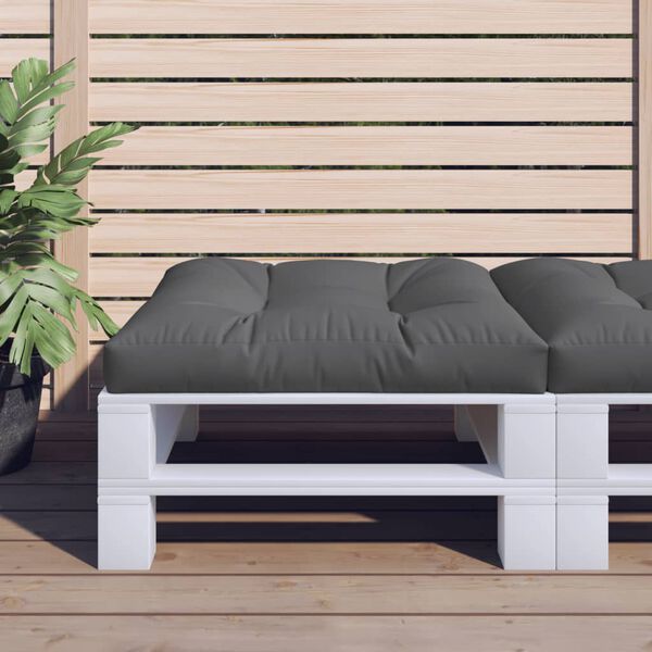 vidaXL Pallet Cushion Anthracite 80x80x12 cm Fabric
