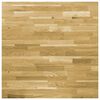 vidaXL Table Top Solid Oak Wood Square 44 mm 80x80 cm