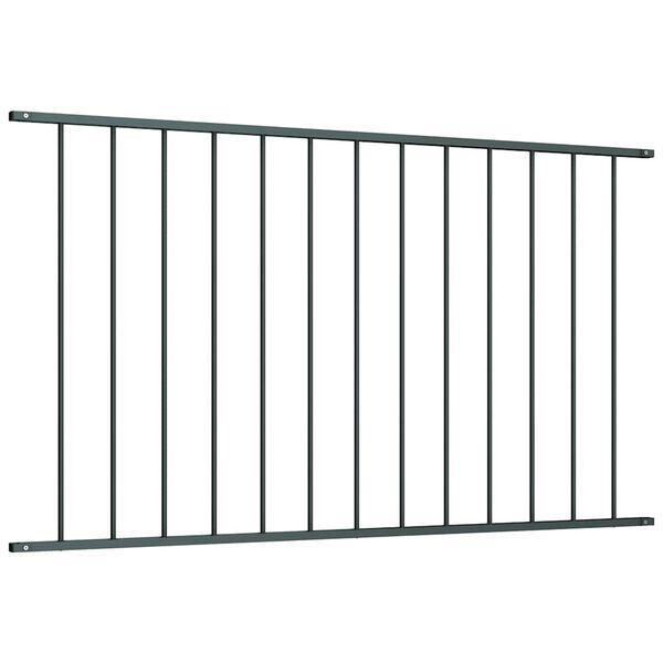 vidaXL Fence Panel Powder-coated Steel 1.7x1.17 m Anthracite