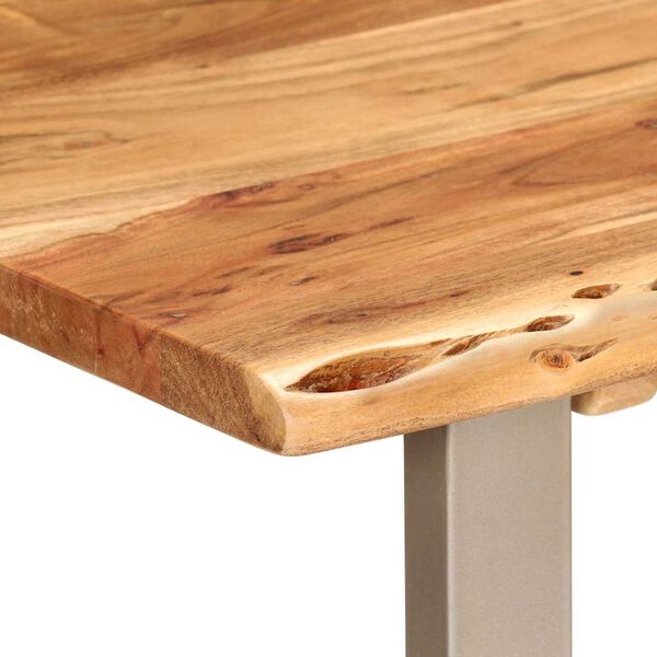 vidaXL Dining Table 110x50x76 cm Solid Wood Acacia