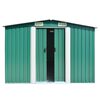 vidaXL Garden Shed 257x392x181 cm Metal Green