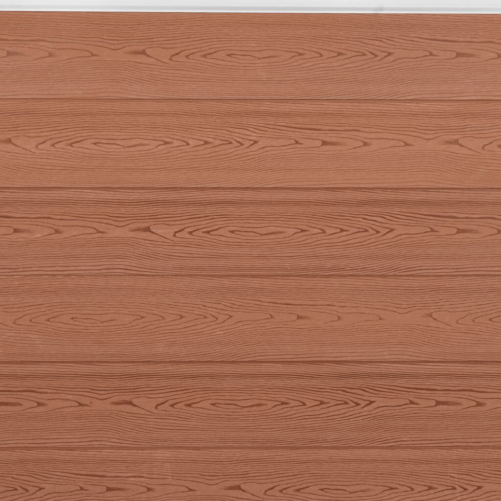 vidaXL Fence Panel Set Brown 526x186 cm WPC